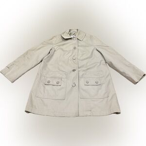 Misty Harbor Vintage All Weather Coat Beige Women’s 16 Zip Liner USA